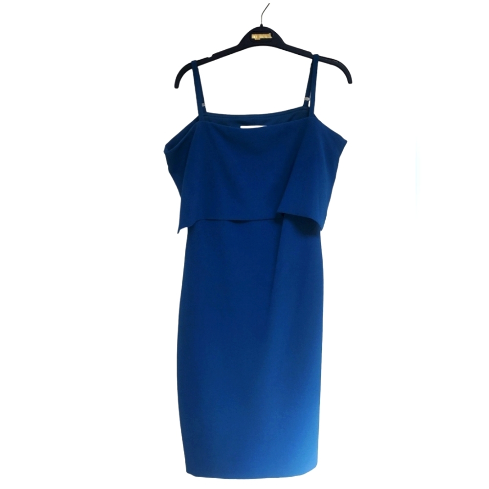 Nicole Miller Strappy, Lined Blue Dress - Size 6 (worn once)